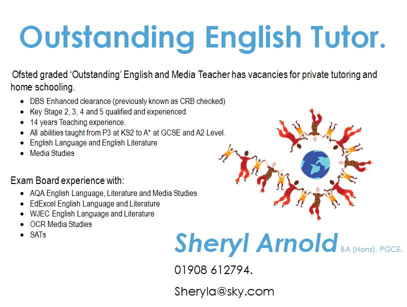 English and Media Teacher - Sheryl Arnold English and Media Teacher - Sheryl Arnold
