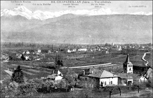 View of Chapareillan during World War I