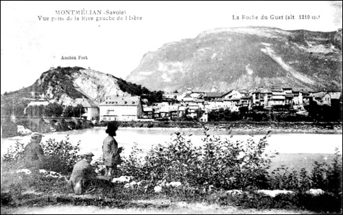 Montmélian (Savoie) Vue prise de la Rive gauche de l Isère